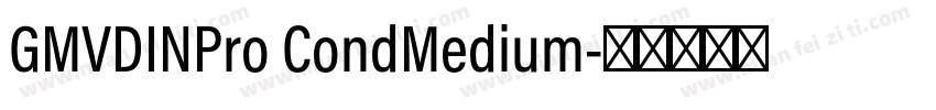 GMVDINPro CondMedium字体转换